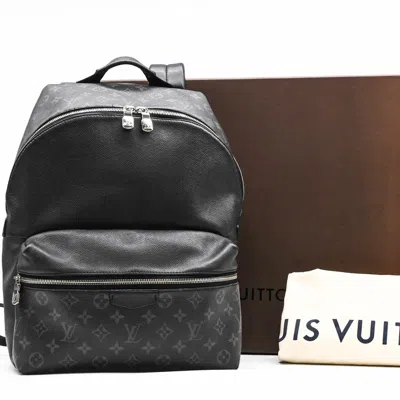 Pre-owned Louis Vuitton Taiga Black Taiga Leather Backpack ()