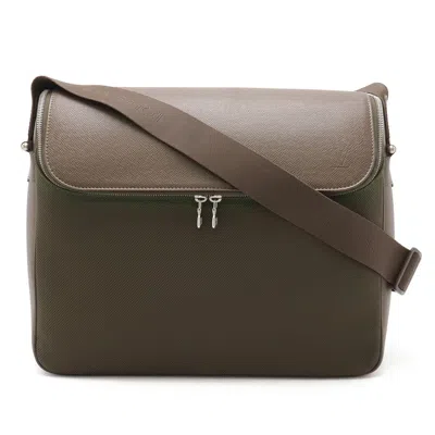 Pre-owned Louis Vuitton Taiga Grizzly Taiga Leather Nylon Canvas Shoulder Bag ()
