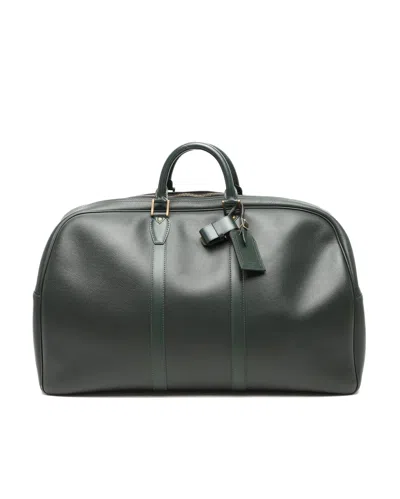 Pre-owned Louis Vuitton Taiga Kendall Gm Weekend Bag In Green
