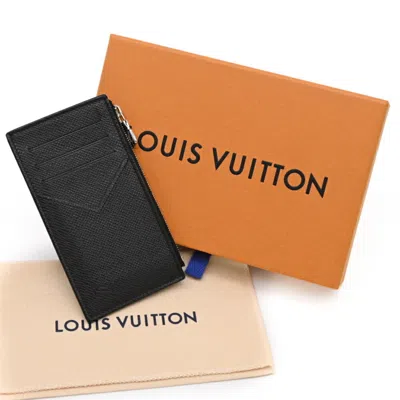 Pre-owned Louis Vuitton Taiga Leather Coin Purse/coin Case () In Green