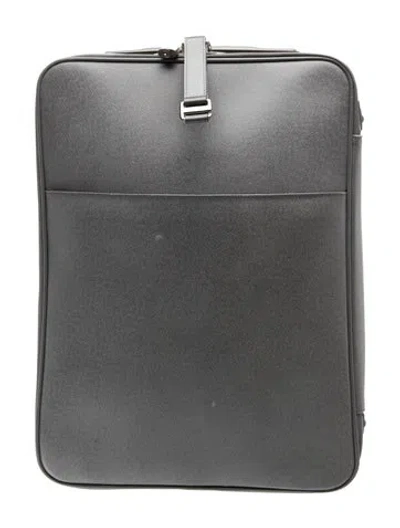 Pre-owned Louis Vuitton Taiga Pegase 55 Suitcase In Grey