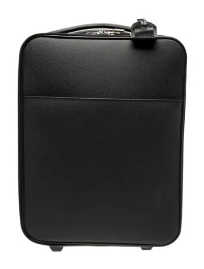 Pre-owned Louis Vuitton Taiga Pegase Suitcase In Black