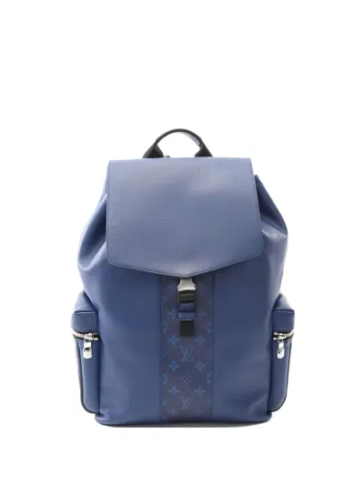 Pre-owned Louis Vuitton Taigarama Backpack In Blue