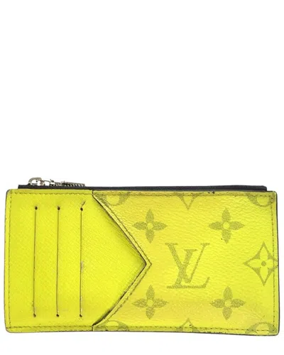 Pre-owned Louis Vuitton Taigarama Coin Card Holder (authentic Pre-loved)