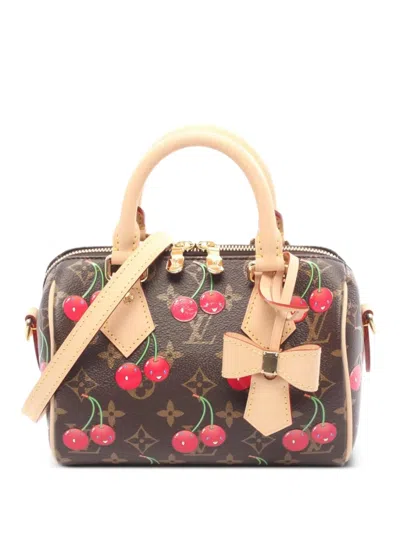 Pre-owned Louis Vuitton × Takashi Murakami 2021 Speedy Bandouliere 20 Tote Bag In Brown