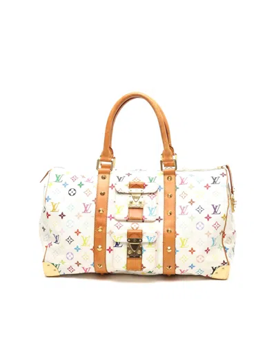 Pre-owned Louis Vuitton Takashi Murakami Keepall 45 Weekend Bag In Multi