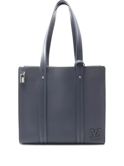 Pre-owned Louis Vuitton Takeoff Lv Aerogram Tote Bag In Blue