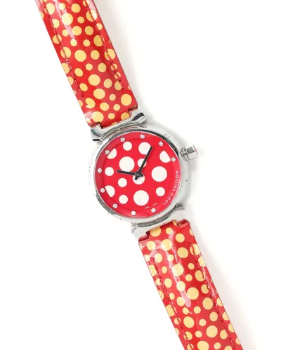Louis Vuitton Tambour 28mm Watch In Red