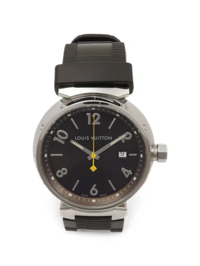 Pre-owned Louis Vuitton Tambour 39mm Watch In Black