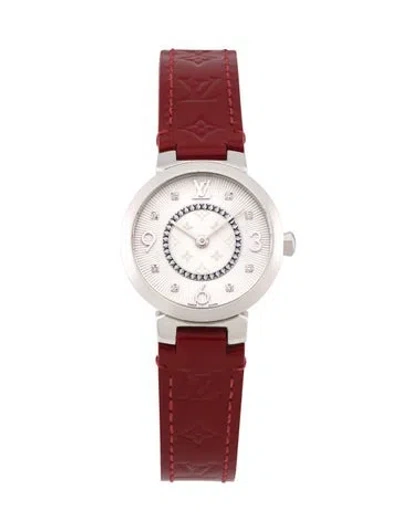 Pre-owned Louis Vuitton Tambour Slim 8 P Watch In Multi