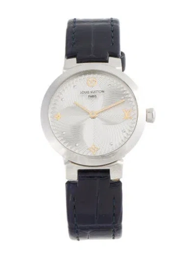 Pre-owned Louis Vuitton Tambour Slim Watch In Multi