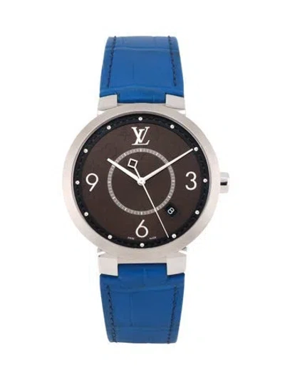 Pre-owned Louis Vuitton Tambour Slim Watch In Multi
