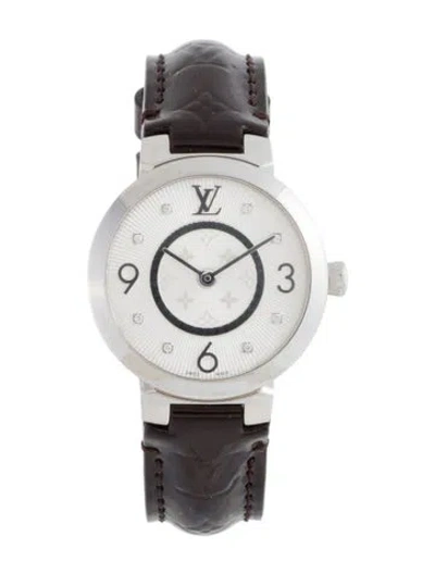 Pre-owned Louis Vuitton Tambour Slim Watch In Multicolor