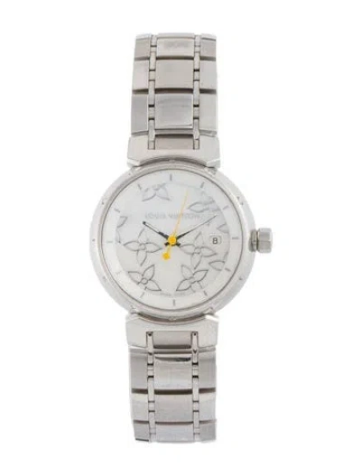 Pre-owned Louis Vuitton Tambour Watch, 28mm In Multi