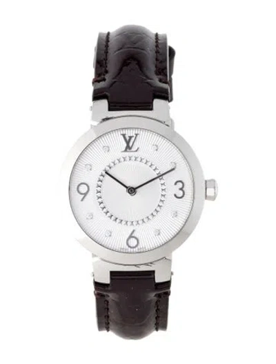 Pre-owned Louis Vuitton Tambour Watch In Multi