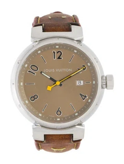 Pre-owned Louis Vuitton Tambour Watch In Multi
