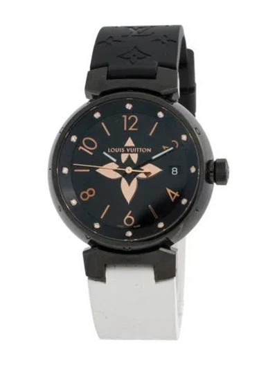 Pre-owned Louis Vuitton Tambour Watch In Multi