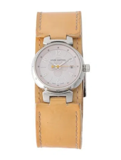 Pre-owned Louis Vuitton Tambour Watch In Multi