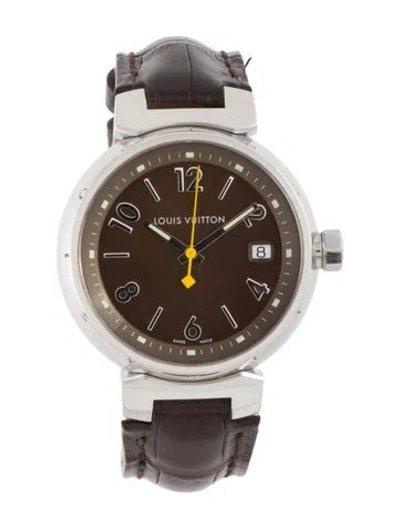 Pre-owned Louis Vuitton Tambour Watch In Multi