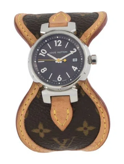Pre-owned Louis Vuitton Tambour Watch In Multi