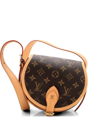 Pre-owned Louis Vuitton Tambourin Nm Handbag Monogram Canvas Crossbody Bag In Brown