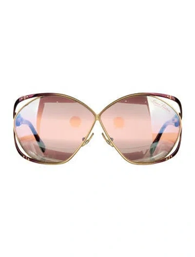Pre-owned Louis Vuitton Tanya Oversize Sunglasses In Purple
