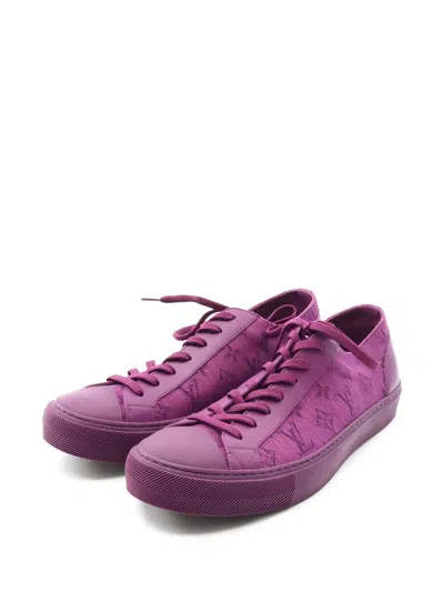 Pre-owned Louis Vuitton Tattoo Lines Canvas Sneakers In Animal Print