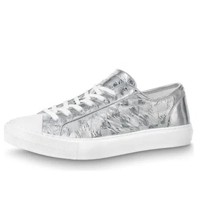 Pre-owned Louis Vuitton Tattoo Sneakers 'silver Plaid Monogram'