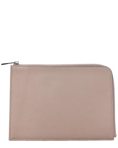Pre-owned Louis Vuitton Taupe Calfskin Leather Pochette Jour Pm (authentic Pre-loved)