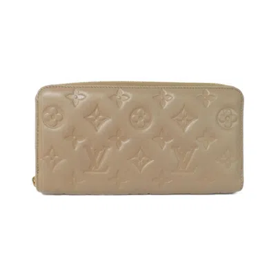 Pre-owned Louis Vuitton Taupe Leather Wallet (bi-fold) () In Brown