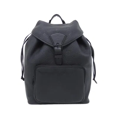 Pre-owned Louis Vuitton Taurillon Black Leather Backpack ()