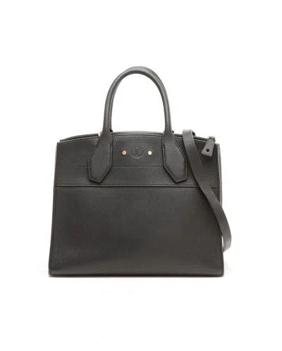 Pre-owned Louis Vuitton Taurillon City Steamer Pm Bag In Black