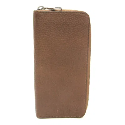 Pre-owned Louis Vuitton Taurillon Havane Leather Long Wallet (bi-fold) () In Brown