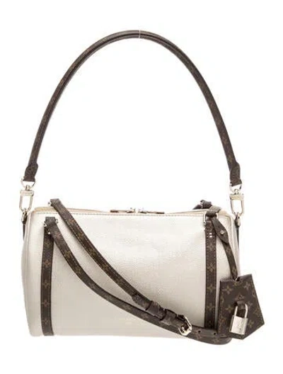 Pre-owned Louis Vuitton Taurillon Leather Express Pm In Neutrals