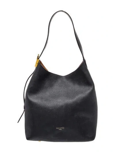 Pre-owned Louis Vuitton Taurillon Leather Low Key Mm In Black