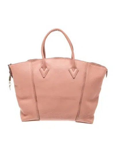 Pre-owned Louis Vuitton Taurillon Leather Soft Lockit Pm In Pink