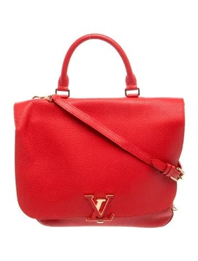 Pre-owned Louis Vuitton Taurillon Leather Volta In Red