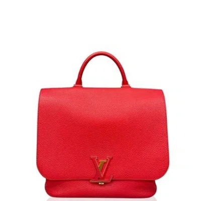 Pre-owned Louis Vuitton Taurillon Leather Volta Two-way Bag In Red