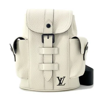 Pre-owned Louis Vuitton Taurillon White Leather Shoulder Bag Sling Bag ()