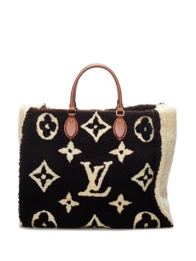 Pre-owned Louis Vuitton Teddy Onthego Gm Handbag In 黑色