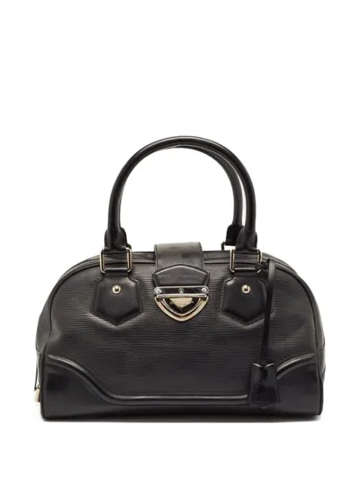 Pre-owned Louis Vuitton Textured Leather Bowler Tote Bag