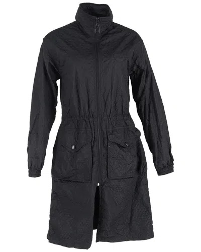 Louis Vuitton Textured Long Jacket In Black