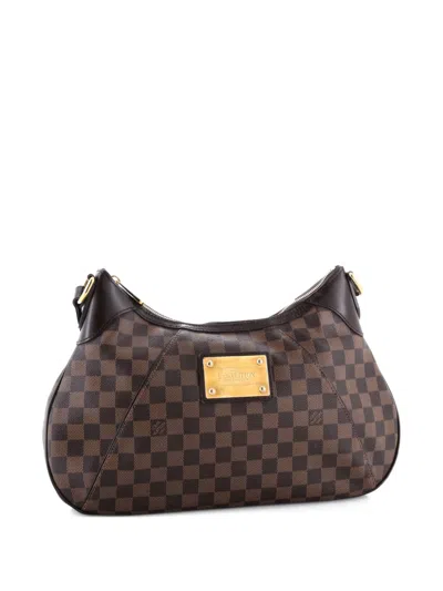 Pre-owned Louis Vuitton Thames Handbag Damier Gm Hobo Bag In Brown