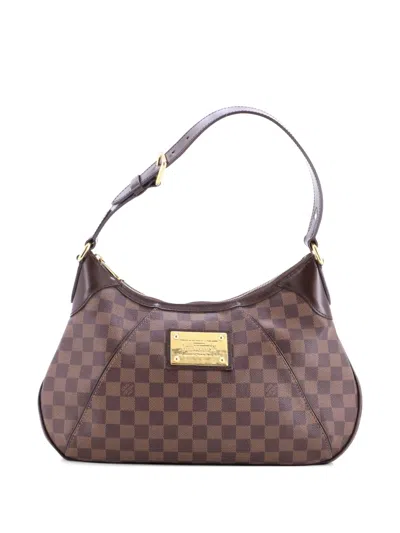 Pre-owned Louis Vuitton Thames Handbag Damier Gm Hobo Bag In Brown