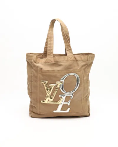 Pre-owned Louis Vuitton That´s Love Mm Tote Bag In Brown