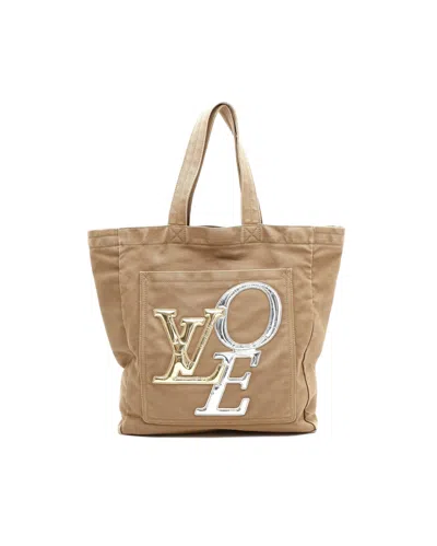 Pre-owned Louis Vuitton Thats Love Tote Bag In Sand