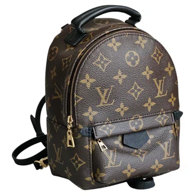 Pre-owned Louis Vuitton The Palm Springs Mini Backpack Lv Monogram Logo, New! In Black