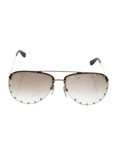 Pre-owned Louis Vuitton The Party Lv Monogram Sunglasses In Black/gold