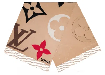 Pre-owned Louis Vuitton The Ultimate Scarf In Beige
