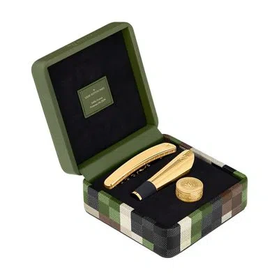Louis Vuitton Thomas Wine Set Gold In Green